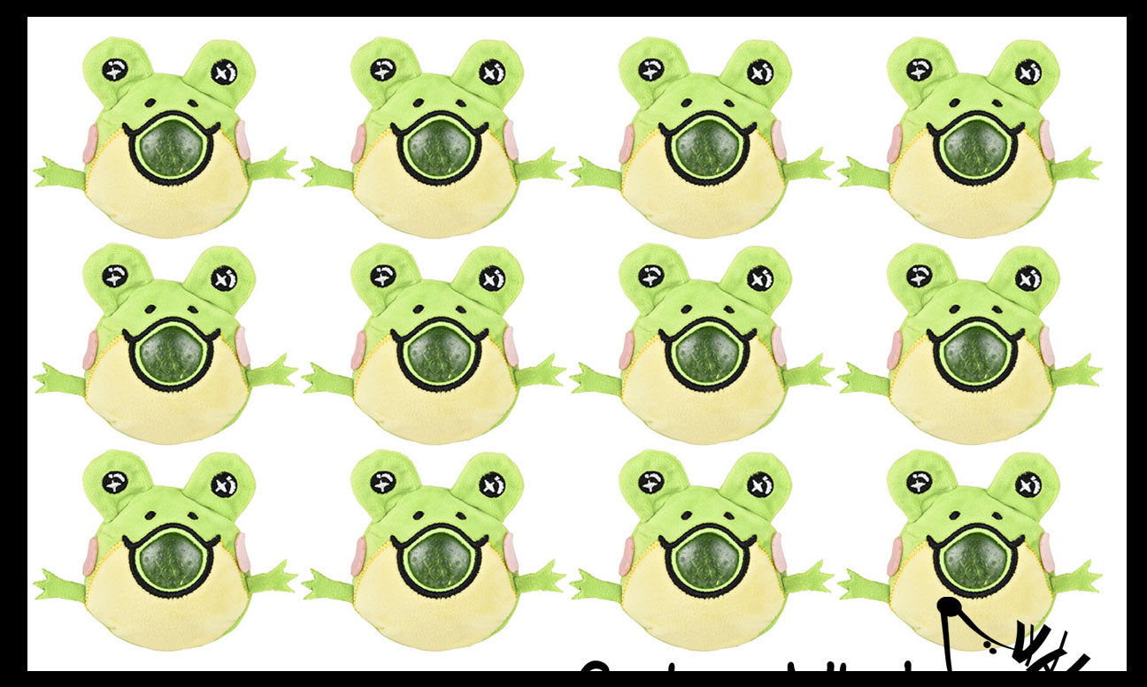LAST CHANCE - LIMITED STOCK - Plush Frog Animal Water Bead Filled Sque