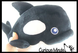 Plush Orca Killer Whale Stuffed Animal Toy - Soft Squishy Sea Aquatic Animal