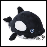 Plush Orca Killer Whale Stuffed Animal Toy - Soft Squishy Sea Aquatic Animal