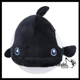 Plush Orca Killer Whale Stuffed Animal Toy - Soft Squishy Sea Aquatic Animal