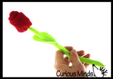 Plush Rose Toy - Plush Wire Flower Rose Novelty Toy Favors Decorative Artificial Bouquet
