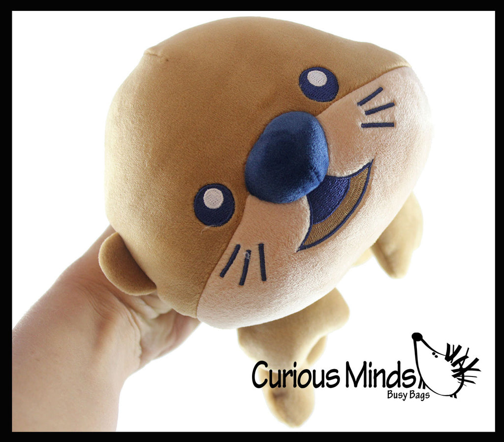 Plush Sea Otter Stuffed Animal Toy - Soft Squishy Sea Aquatic Animal