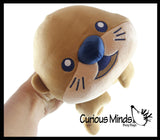 Plush Sea Otter Stuffed Animal Toy - Soft Squishy Sea Aquatic Animal