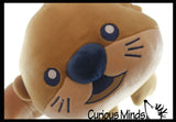 Plush Sea Otter Stuffed Animal Toy - Soft Squishy Sea Aquatic Animal