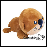 Plush Sea Otter Stuffed Animal Toy - Soft Squishy Sea Aquatic Animal