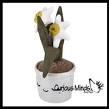 Plush Plant - Potted Succulent Cactus - Cute Artificial Home Decor - Cute Stuffed Animal