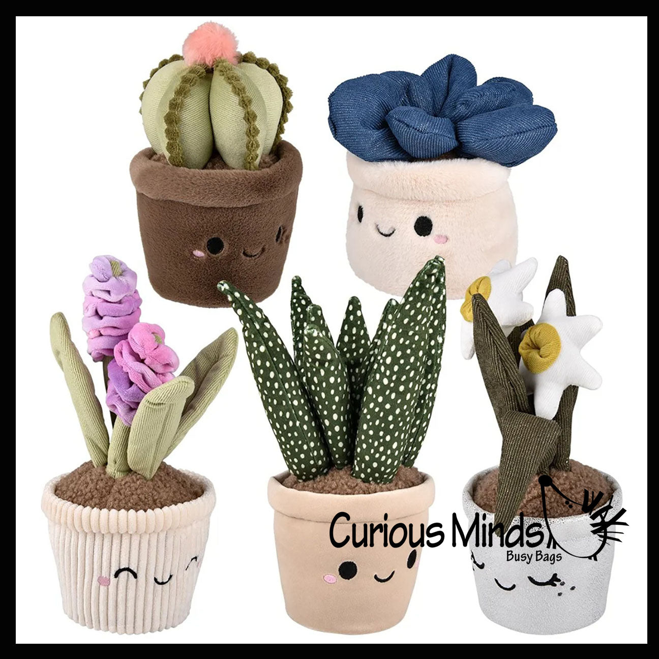 plush plant succulent Plush Plant - Potted Succulent Cactus - Cute Artificial Home Decor - C