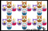 Plush Animals Drinking Bubble Tea Drink Water Bead Filled Squeeze Stress Balls - Sensory, Stress, Fidget Toy Bubble Blow