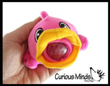 Plush Duck Farm Animal Water Bead Filled Squeeze Stress Balls - Sensory, Stress, Fidget Toy PBJ Bubble Blow Duckie