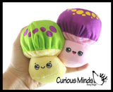 Plush Mushroom Water Bead Filled Squeeze Stress Balls - Sensory, Stress, Fidget Toy  Bubble Blow Fungus Shroom