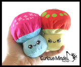 Plush Mushroom Water Bead Filled Squeeze Stress Balls - Sensory, Stress, Fidget Toy  Bubble Blow Fungus Shroom