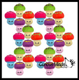 Plush Mushroom Water Bead Filled Squeeze Stress Balls - Sensory, Stress, Fidget Toy  Bubble Blow Fungus Shroom