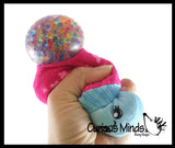 Plush Mushroom Water Bead Filled Squeeze Stress Balls - Sensory, Stress, Fidget Toy  Bubble Blow Fungus Shroom