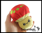 Plush Mushroom Water Bead Filled Squeeze Stress Balls - Sensory, Stress, Fidget Toy  Bubble Blow Fungus Shroom