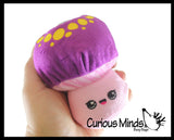 Plush Mushroom Water Bead Filled Squeeze Stress Balls - Sensory, Stress, Fidget Toy  Bubble Blow Fungus Shroom