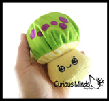 Plush Mushroom Water Bead Filled Squeeze Stress Balls - Sensory, Stress, Fidget Toy  Bubble Blow Fungus Shroom
