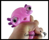 NEW - Eye Popping Axolotl - Cute Squeeze Toy - Fun Funny Gag Fidget - Unique OT Hand Strength, Fine Motor
