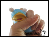 NEW - Eye Popping Rubber Duck - Cute Squeeze Toy - Fun Funny Gag Fidget - Unique OT Hand Strength, Fine Motor Ducky