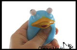 NEW - Eye Popping Rubber Duck - Cute Squeeze Toy - Fun Funny Gag Fidget - Unique OT Hand Strength, Fine Motor Ducky