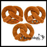 Pretzel Plush - Cute Stuffed Animal Carnival Junk Food Stuffie