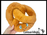 Pretzel Plush - Cute Stuffed Animal Carnival Junk Food Stuffie