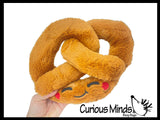 Pretzel Plush - Cute Stuffed Animal Carnival Junk Food Stuffie