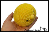 Blob Fish 4" Puffer Ball - Cute Small Novelty Toy - Party Favors - Air Filled Sensory Fidget Toys Ugly Fish