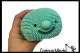 Blob Fish 4" Puffer Ball - Cute Small Novelty Toy - Party Favors - Air Filled Sensory Fidget Toys Ugly Fish