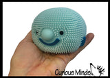 Blob Fish 4" Puffer Ball - Cute Small Novelty Toy - Party Favors - Air Filled Sensory Fidget Toys Ugly Fish