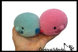 Blob Fish 4" Puffer Ball - Cute Small Novelty Toy - Party Favors - Air Filled Sensory Fidget Toys Ugly Fish