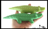 Alligator Puffer Ball - Air Filled Sensory Therapy Fidget Stress Balls - OT Autism SPD Gator Crocodile
