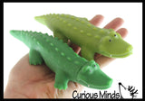 Alligator Puffer Ball - Air Filled Sensory Therapy Fidget Stress Balls - OT Autism SPD Gator Crocodile