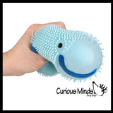 Blob Fish 4" Puffer Ball - Cute Small Novelty Toy - Party Favors - Air Filled Sensory Fidget Toys Ugly Fish