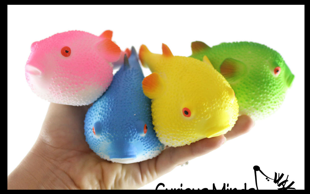 Pufferfish Soft Doh Filled Stress Ball - Fun Fidget Toy