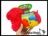 Shaggy Mop Dog Large 9" Puffer Ball - Sensory Therapy Fidget Stress Balls - OT Autism SPD