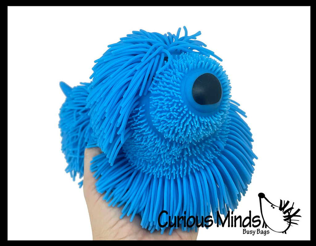 Shaggy Mop Dog Large 9" Puffer Ball - Sensory Therapy Fidget Stress Balls - OT Autism SPD