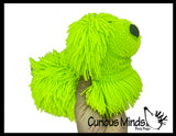 Shaggy Mop Dog Large 9" Puffer Ball - Sensory Therapy Fidget Stress Balls - OT Autism SPD