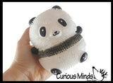 Panda Bear Puffer Ball - Air-Filled Soft Sensory Therapy Fidget Stress Balls Cute Pet - OT Autism SPD