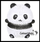 Panda Bear Puffer Ball - Air-Filled Soft Sensory Therapy Fidget Stress Balls Cute Pet - OT Autism SPD