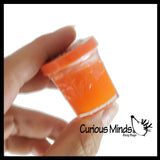 Pumpkin Guts - Mini Slime Containers with Orange Putty for Halloween Goody Bags - Trick or Treat