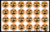 Jack o Lantern Pumpkin Sugar Ball - Thick Glue/Gel Stretch Ball - Molasses Syrup Ultra Squishy and Moldable Slow Rise Relaxing Sensory Fidget Stress Toy Halloween