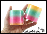 Plastic Rainbow Magic Spring Coil Toy - 2.4" -  Sensory Fidget Toy - Relaxing & Mesmerizing - Stair Walking Fun Classic Toy
