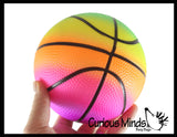 Mini Vinyl Sports Ball Set - Set of 3 Small Playground Balls - Football, Soccer, and Basketball