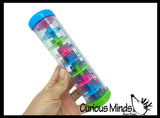 NEW - Rain Stick Helix Spiral Bead Dropping Stick Timer - Calm Down Jar - Soothing and Calming Motion - Auditory Sensory Office Desk Toy