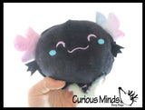 Reversible Axolotl Animal Plush Flip Inside Out Animals - Flip From One Color to a Different Color - Reversible