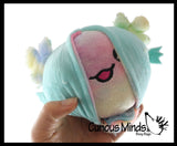 Reversible Axolotl Animal Plush Flip Inside Out Animals - Flip From One Color to a Different Color - Reversible