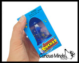 Space Rocket Water Filled Squishy toy with Astronaut and Water and Glitter - Fun Visual Toy