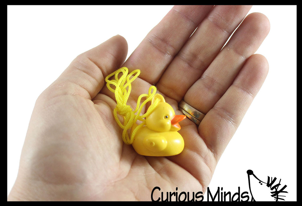Rubber Duck Necklaces  - Rubber Duckies - Cute Novelty Prize Reward Giveaway Jewelry