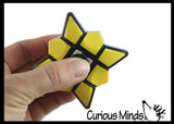 Multi-Colored Puzzle Spinner Cube Games - Problem-Solving Brain Teaser Logic Toys - Travel Toy Fidget Spinners