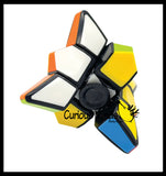 Multi-Colored Puzzle Spinner Cube Games - Problem-Solving Brain Teaser Logic Toys - Travel Toy Fidget Spinners